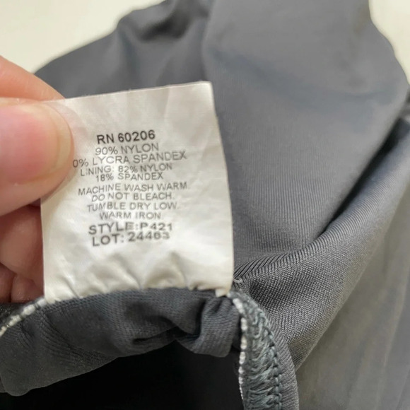 Body Wrappers Premiere Collection Leotard Dark Grey Size Small - Picture 6 of 6